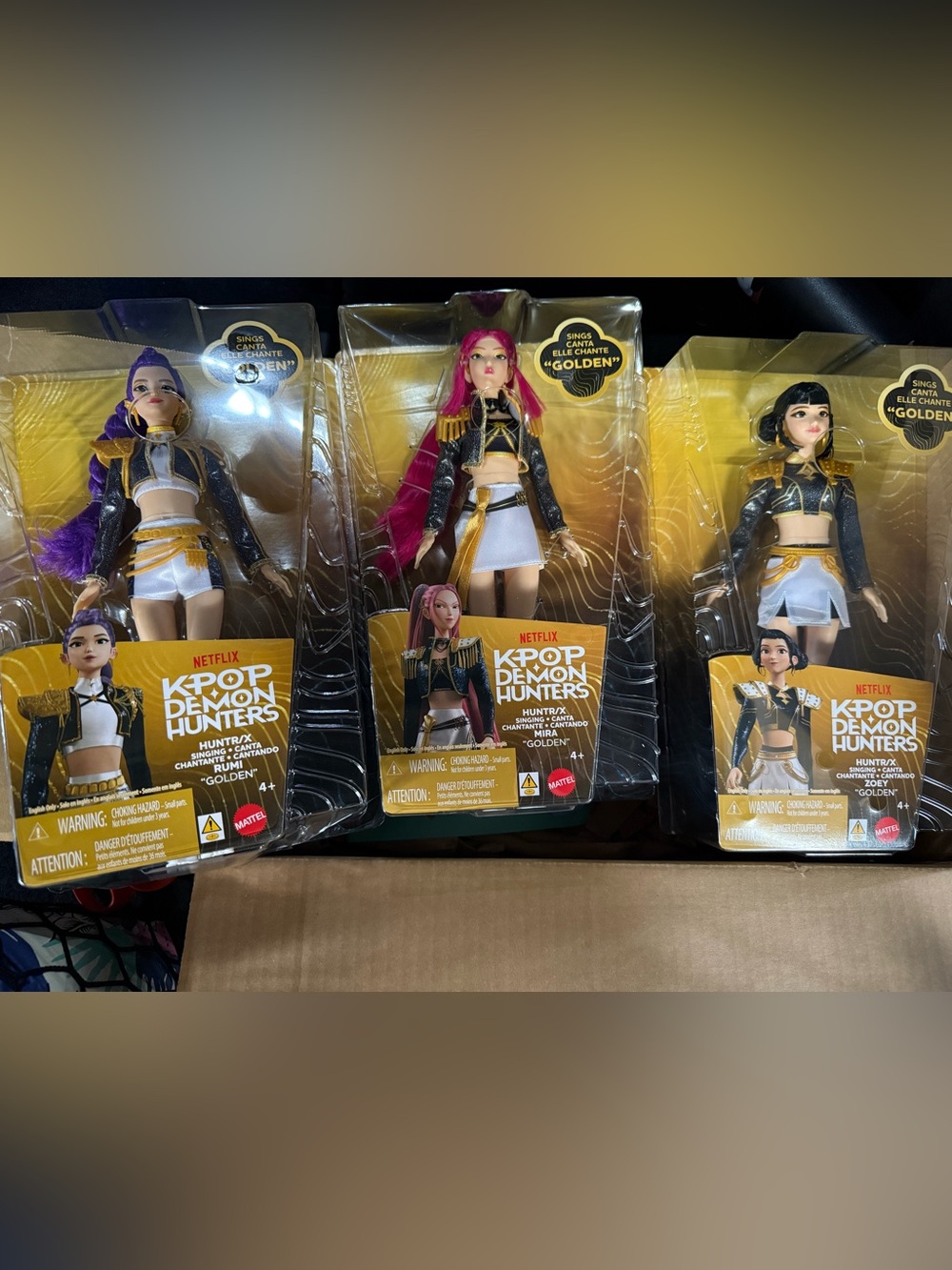 New Mattel Kpop demon hunter singing dolls full set